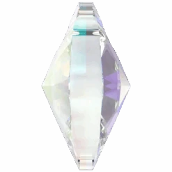 Swarovski Pendants Xilion Oval (6028) Crystal AB(Swarovski 6028 Pendants Xilion Oval Crystal Ab) -BlueStreak Crystal Shop Serinity Pendants Oval Cut 6028 Crystal AB 3