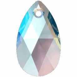 Swarovski Pendants Peardrop (6106) Aquamarine Shimmer(Swarovski 6106 Pendants Peardrop Aquamarine Shimmer)