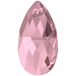 Swarovski Pendants Peardrop (6106) Crystal Antique Pink(Swarovski 6106 Pendants Peardrop Crystal Antique Pink) -BlueStreak Crystal Shop Serinity Pendants Peardrop 6106 Crystal Antique Pink 2