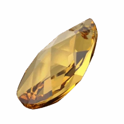 Swarovski Pendants Peardrop (6106) Golden Topaz(Swarovski 6106 Pendants Peardrop Golden Topaz) -BlueStreak Crystal Shop Serinity Pendants Peardrop 6106 Golden Topaz 2