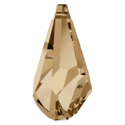 Swarovski Pendants Polygon Drop (6015) Crystal Golden Shadow(Swarovski 6015 Pendants Polygon Drop Crystal Golden Shadow) -BlueStreak Crystal Shop Serinity Pendants Polygon Drop 6015 Crystal Golden Shadow