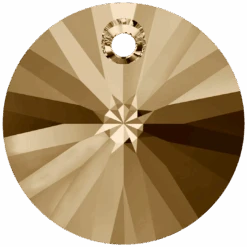 Swarovski Pendants Xilion Round (6428) Crystal Golden Shadow(Swarovski 6428 Pendants Xilion Round Crystal Golden Shadow)