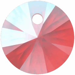 Swarovski Pendants Xilion Round (6428) Light Siam Shimmer(Swarovski 6428 Pendants Xilion Round Light Siam Shimmer)