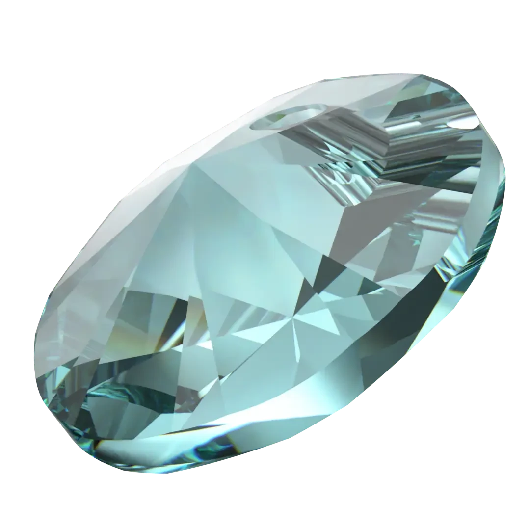 Swarovski Pendants Xilion Round (6428) Light Turquoise(Swarovski 6428 Pendants Xilion Round Light Turquoise) 4 Swarovski Pendants Xilion Round (6428) Light Turquoise(Swarovski 6428 Pendants Xilion Round Light Turquoise) - Image 2