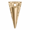 Swarovski Pendants Spike (6480) Crystal Golden Shadow(Swarovski 6480 Pendants Spike Crystal Golden Shadow) -BlueStreak Crystal Shop Serinity Pendants Spike 6480 Crystal Golden Shadow