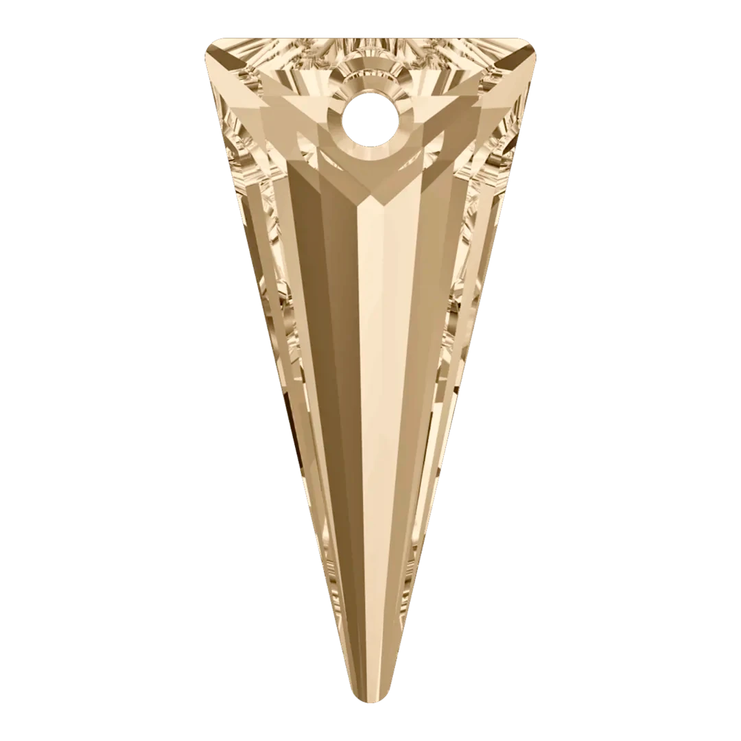 Swarovski Pendants Spike (6480) Crystal Golden Shadow(Swarovski 6480 Pendants Spike Crystal Golden Shadow) 3 Swarovski Pendants Spike (6480) Crystal Golden Shadow(Swarovski 6480 Pendants Spike Crystal Golden Shadow)