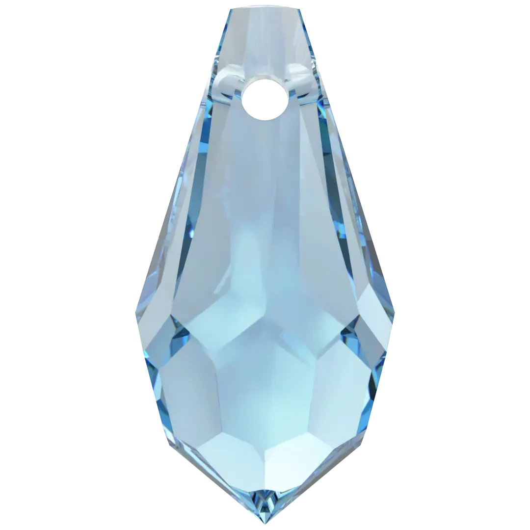 Swarovski Pendants Teardrop (6000) Aquamarine(Swarovski 6000 Pendants Teardrop Aquamarine) 5 Swarovski Pendants Teardrop (6000) Aquamarine(Swarovski 6000 Pendants Teardrop Aquamarine) - Image 3