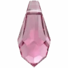 Swarovski Pendants Teardrop (6000) Rose(Swarovski 6000 Pendants Teardrop Rose) -BlueStreak Crystal Shop Serinity Pendants Teardrop 6000 Rose