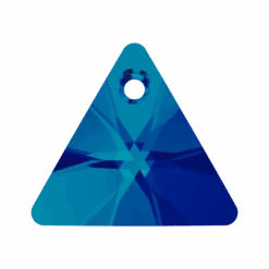 Swarovski Pendants Xilion Triangle (6628) Crystal Bermuda Blue P(Swarovski 6628 Pendants Xilion Triangle Crystal Bermuda Blue P)