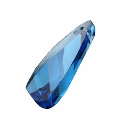 Serinity Pendants Wing (6690) Capri Blue(Serinity 6690 Pendants Wing Capri Blue) -BlueStreak Crystal Shop Serinity Pendants Wing 6690 Capri Blue 2