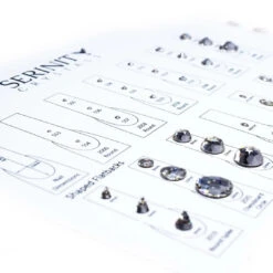 Serinity Rhinestones Nail Art Chart(Serinity Nail Chart Of Flatback Crystals) -BlueStreak Crystal Shop Serinity Rhinestones Nail Art Chart 3