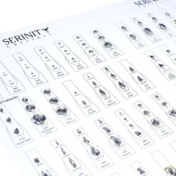 Serinity Rhinestones Nail Art Chart(Serinity Nail Chart Of Flatback Crystals) -BlueStreak Crystal Shop Serinity Rhinestones Nail Art Chart 5