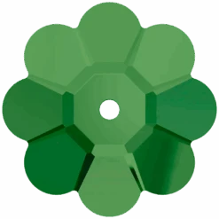 Serinity Sew On Crystals Daisy Spacer (3700) Fern Green UNFOILED(Serinity Sew On Crystals Daisy Spacer 3700 Fern Green Unfoiled)