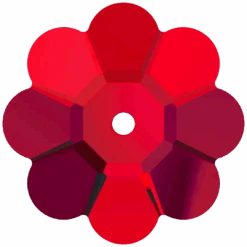 Swarovski Sew On Crystals Daisy Spacer (3700) Light Siam UNFOILED(Swarovski Sew On Crystals Daisy Spacer 3700 Light Siam Unfoiled)