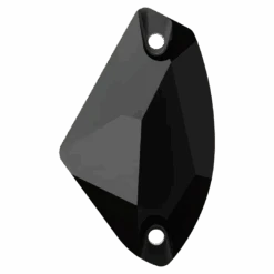 Swarovski Sew On Crystals Galactic (3256) Jet UNFOILED(Swarovski 3256 Sew On Crystals Galactic Jet Unfoiled)