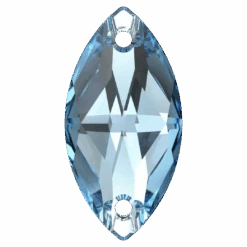 Serinity Sew On Crystals Navette (3223) Aquamarine(Serinity Sew On Crystals Navette 3223 Aquamarine)