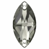 Swarovski Sew On Crystals Navette (3223) Black Diamond(Swarovski Sew On Crystals Navette 3223 Black Diamond) 2 Swarovski Sew On Crystals Navette (3223) Black Diamond(Swarovski Sew On Crystals Navette 3223 Black Diamond) -BlueStreak Crystal Shop Serinity Sew On Crystals Navette 3223 Black Diamond