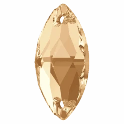 Swarovski Sew On Crystals Navette (3223) Crystal Golden Shadow(Swarovski 3223 Sew On Crystals Navette Crystal Golden Shadow) -BlueStreak Crystal Shop Serinity Sew On Crystals Navette 3223 Crystal Golden Shadow 2