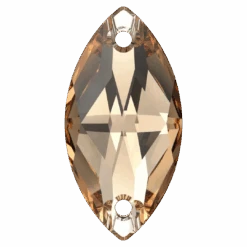 Swarovski Sew On Crystals Navette (3223) Light Colorado Topaz(Swarovski Sew On Crystals Navette 3223 Light Colorado Topaz)