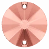Swarovski Sew On Crystals Rivoli (3200) Blush Rose(Swarovski 3200 Sew On Crystals Rivoli Round Blush Rose) -BlueStreak Crystal Shop Serinity Sew On Crystals Rivoli 3200 Blush Rose