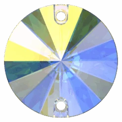 Serinity Sew On Crystals Rivoli (3200) Crystal AB(Serinity 3200 Sew On Crystals Rivoli Round Crystal Ab)
