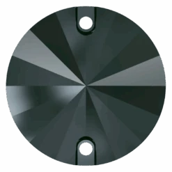 Swarovski Sew On Crystals Rivoli (3200) Jet Hematite UNFOILED(Swarovski 3200 Sew On Crystals Rivoli Round Jet Hem)
