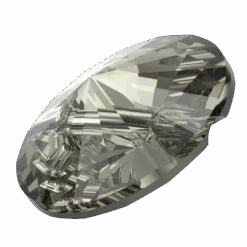 Swarovski Sew On Crystals Rivoli Button (3015) Black Diamond(Swarovski 3015 Sew On Crystal Buttons Rivoli Black Diamond) -BlueStreak Crystal Shop Serinity Sew On Crystals Rivoli Button 3015 Black Diamond 2