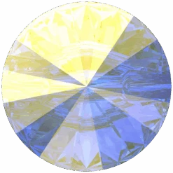 Swarovski Sew On Crystals Rivoli Button (3015) Crystal AB(Swarovski 3015 Sew On Crystal Buttons Rivoli Crystal Ab)