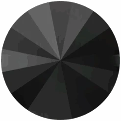 Serinity Sew On Crystals Rivoli Button (3015) Jet UNFOILED(Serinity 3015 Sew On Crystal Buttons Rivoli Jet Unfoiled)