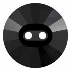 Swarovski Sew On Crystals Rivoli Classic Button 2 Holes (3019) Jet UNFOILED(Swarovski Sew On Crystals Rivoli Classic Button 2 Holes 3019 Jet Unfoiled)