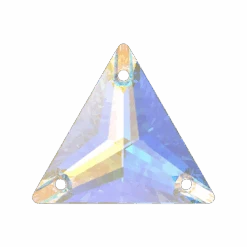 Swarovski Sew On Crystals Triangle (3270) Crystal AB(Swarovski 3270 Sew On Crystals Triangle Crystal Ab)