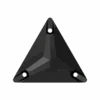 Serinity Sew On Crystals Triangle (3270) Jet UNFOILED(Serinity 3270 Sew On Crystals Triangle Jet)