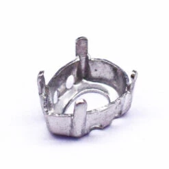 Sew-on Setting For Baroque Pear Fancy Stone Silver Colour(Sew On Setting For Pear Fancy Stone Silver Colour) -BlueStreak Crystal Shop Sew on Setting for Baroque Pear Fancy Stone Silver Colour 2