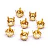 Sew-on Setting For Chaton Rivoli Stones Gold Colour(Sew On Setting For Chaton Rivoli Stones Gold Colour) -BlueStreak Crystal Shop Sew on Setting for Chaton Rivoli Stones Gold Colour