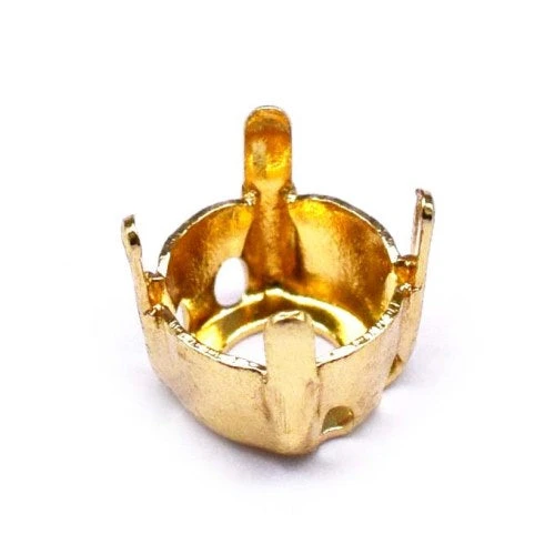 Sew-on Setting For Chaton Rivoli Stones Gold Colour(Sew On Setting For Chaton Rivoli Stones Gold Colour) 4 Sew-on Setting For Chaton Rivoli Stones Gold Colour(Sew On Setting For Chaton Rivoli Stones Gold Colour) - Image 2