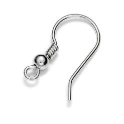Silver Plated Fish Hook Ear Wires(Silver Plated Earwires)