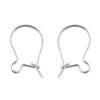 Silver Plated Kidney Wire Ear Wires(Silver Plated Kidney Wire Ear Wires) -BlueStreak Crystal Shop Silver Plated Kidney Wire Ear Wires