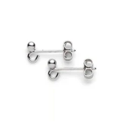 Silver Plated Post & Scroll Ear Wires(Silver Plated Post Scroll Ear Wires)