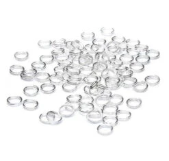 Silver Plated Split Rings(Silver Plated Split Rings)