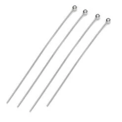 Sterling Silver (925) Headpins Ball End(Sterling Silver 925 Ball End Headpins)