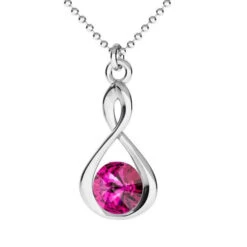 Sterling Silver (925) Infinity Pendant Setting For Rivoli Chatons SS29(Sterling Silver 925 Jewellery Findings Infinity Pendant Setting For Rivoli Chatons) -BlueStreak Crystal Shop Sterling Silver 925 Infinity Pendant Setting for Rivoli Chatons SS29 2