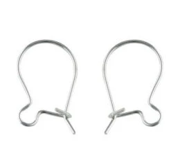 Sterling Silver (925) Kidney Wire Ear Wires(Sterling Silver 925 Earring Kidney Wires)