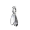 Sterling Silver (925) Pear Pinch Bail(Sterling Silver 925 Pear Pinch Bails)