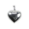 Sterling Silver (925) Puffed Heart Charm(Sterling Silver 925 Puffed Heart Charm)