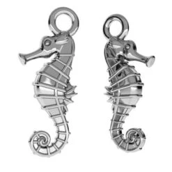 Sterling Silver (925) Seahorse Charm(Sterling Silver 925 Seahorse Charm)