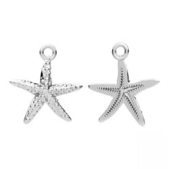 Sterling Silver (925) Starfish Charm(Sterling Silver 925 Starfish Charm)