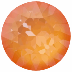 Swarovski Chatons Round Stones (1028 & 1088) Crystal Mango Ignite UNFOILED(Swarovski Chatons Round Stones 1028 1088 Crystal Mango Ignite Unfoiled)