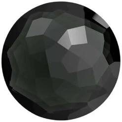 Serinity Chatons Round Stones Thin (1383) Jet UNFOILED(Serinity 1383 Thin Round Chatons Jet Unfoiled)
