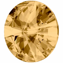 Serinity Chatons Round Stones Rivoli (1122) Light Colorado Topaz(Serinity 1122 Rivoli Chatons Light Colorado Topaz) -BlueStreak Crystal Shop Swarovski Chatons Round Stones Rivoli 1122 Light Colorado Topaz 2