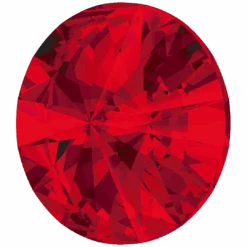 Swarovski Chatons Round Stones Rivoli (1122) Light Siam(Swarovski 1122 Rivoli Chatons Light Siam) -BlueStreak Crystal Shop Swarovski Chatons Round Stones Rivoli 1122 Light Siam 2